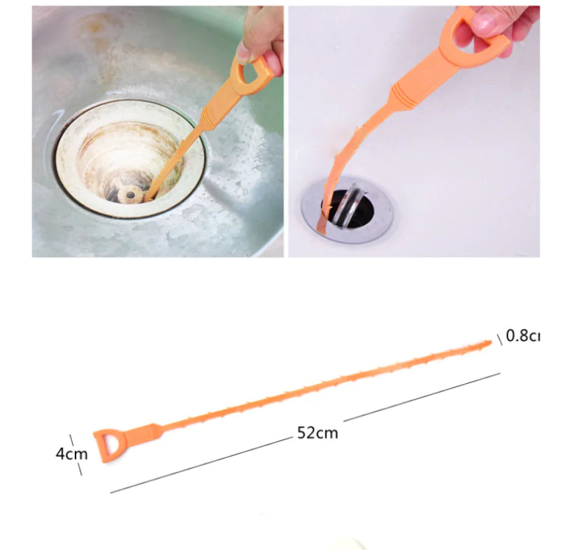 Drain Cleaning Hook and Hair Clog Remover Tool
