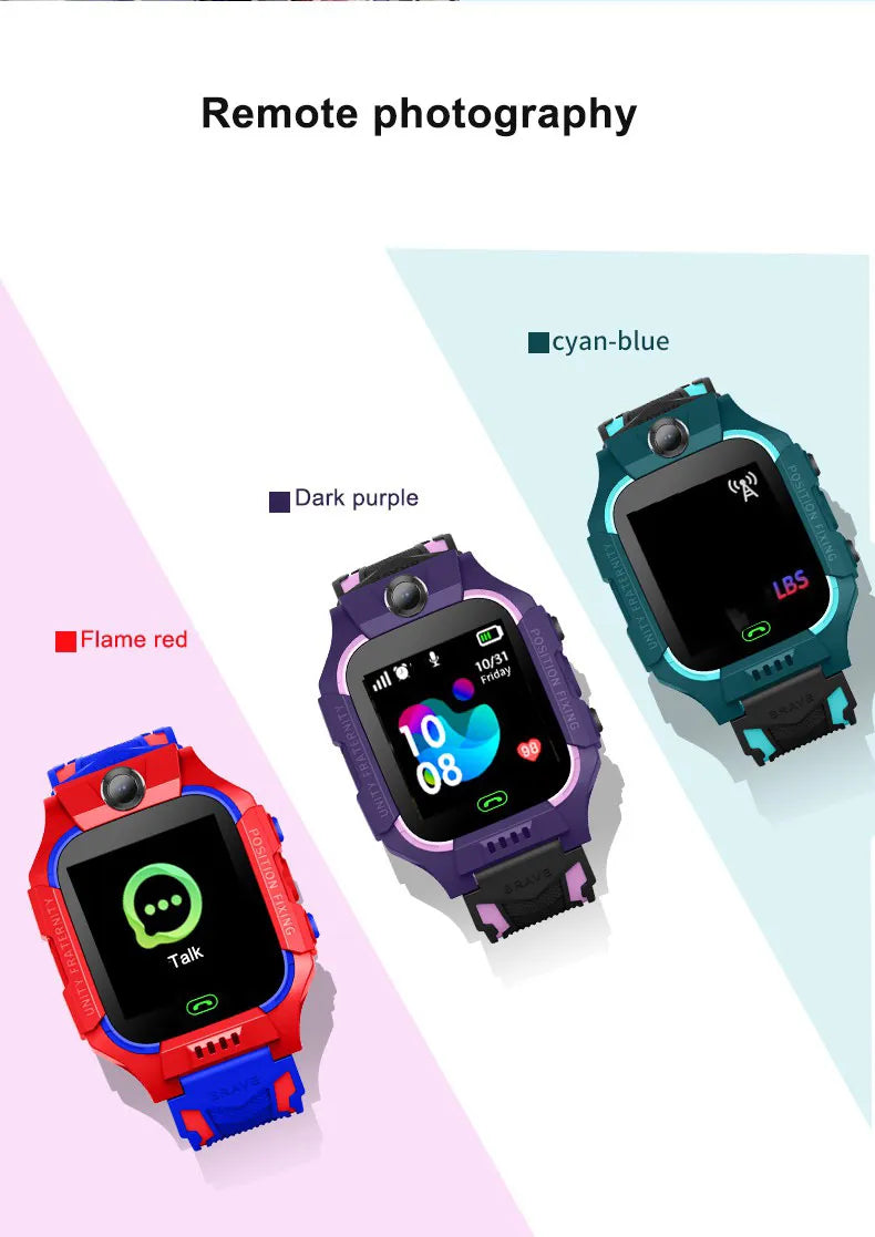 Kids Smart Watch with GPS Tracker & Waterproof Design