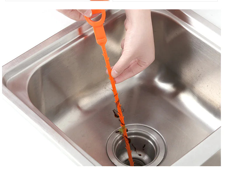 Drain Cleaning Hook and Hair Clog Remover Tool