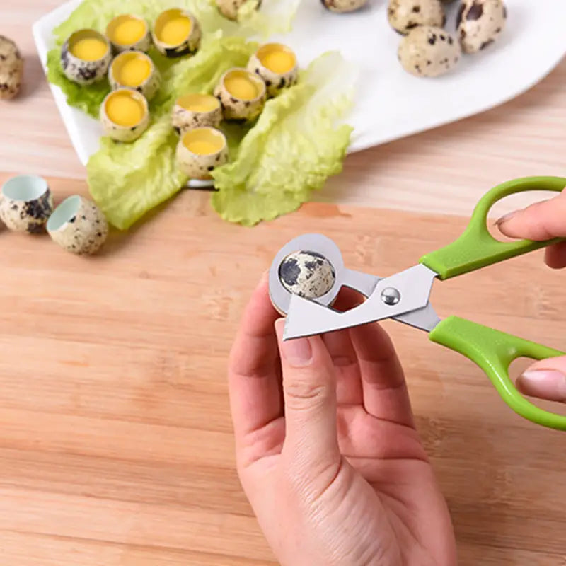 Stainless Steel Quail Egg Scissors Kitchen Gadget